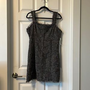 NWT Aqua Black Tweed Dress